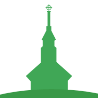 Graafisessa kuvassa Lapinlahden kirkon figuuri.
